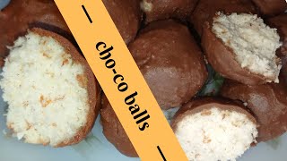 Choco Balls  Coconut Chocolated Balls  Quick amp Easy [upl. by Hung]