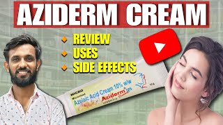 Aziderm Cream । Azelaic Acid Cream Review । azelaicacid [upl. by Ecyal]