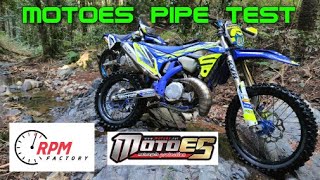 MOTOES PIPE REVIEW  SHERCO 300 SE [upl. by Atenahs]