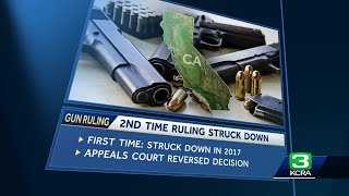 Federal judge again strikes down California law banning highcapacity gun magazines [upl. by Annaej]