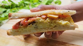 SCRAMBLED CHEESE EGG SANDWICH  Breakfast Recipes [upl. by Udale]