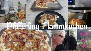 Pfifferling Flammkuchen mit veganem Bacon [upl. by Nera]