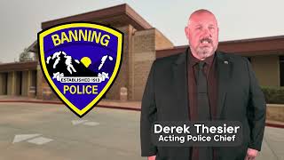 Banning Police Department  State of the City Message  2024 [upl. by Mikah204]