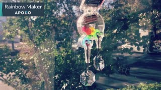 Solar Powered Rainbow Maker Stunning Swarovski Crystal [upl. by Riobard]