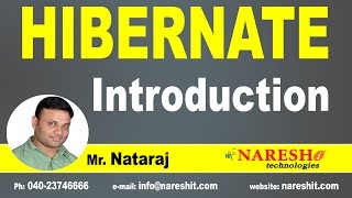 Introduction to Hibernate  Hibernate Tutorial  Mr Nataraj [upl. by Aynnek713]