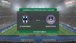 Monterrey vs Mazatlan  Jornada 9 Apertura 2024 LIGA MX  FIFA 21 [upl. by Tifanie]