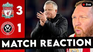 PROUD OF THE BOYS  Liverpool 31 Sheffield United  Match Reaction [upl. by Origra]