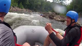 Raft 1 Lower Yough 82723 WL 2ft 62F Ohiopyle PA [upl. by Nedlog]