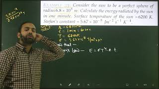 Ex31 Thermal properties of matter  Consider the sun to be a perfect sphere of radius 68108 m C [upl. by Alikahs]