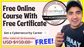 Cyber Security Free Online Courses With Certificate  Certiprof Free Certification  Security Course [upl. by Cusack340]