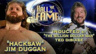 2011 WWE Hall of Fame Inductee quotHacksawquot Jim Duggan [upl. by Ahsilam]