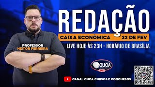 REDAÇÃO PARA CAIXA ECONÔMICA  PROF HEITOR FERREIRA [upl. by Granger567]