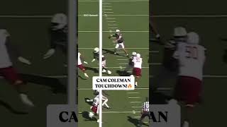 Auburn True Freshman WR Cam Coleman with the 20yard score 💯 shorts [upl. by Aimee]