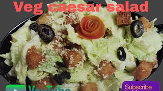 How to make veg caesar salad caesar salad kaise banaye Homemade caesar salad Recipe chefabdulrahim [upl. by Inalawi]