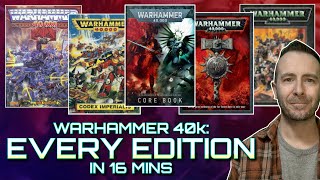 EVERY EDITION of WARHAMMER 40k in 16 minutes [upl. by Aztiraj]