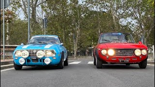 Lancia Fulvia HF Fanalone e Lancia Fulvia Sport Zagato Competizione stradale  test drive OldCar24 [upl. by Allare734]