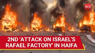 Hezbollah Bombs Rafael Factory Again Second Attack In Two days On Giant Israeli Arms Facility [upl. by Iarised147]