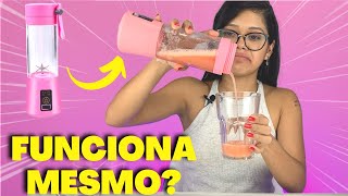 TESTEI o MINI LIQUIDIFICADOR PORTÁTIL da SHOPEE  FUNCIONA MESMO 🤔 [upl. by Nirok]