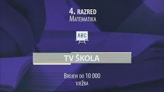 TV ŠKOLA  MATEMATIKA 4RAZRED 04062020 [upl. by Sidoma]