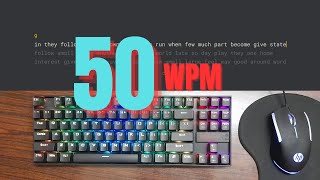 How Does Typing at 50 WPM Actually Look [upl. by Pack]