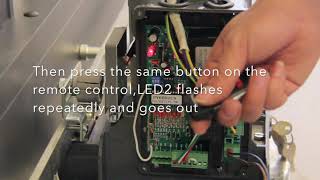 Gate Opener Tutorial Remote Control Learning amp Delete [upl. by Ajax]