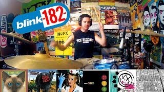 Blink182 A 5 Minute Drum Chronology  Kye Smith HD [upl. by Bandler]