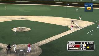 Notre Dame vs NC State Baseball Highlights Game 1 [upl. by Ahscrop]