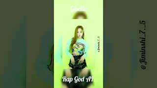 Giselle Rap God  AI 💗🖤💫💥 aespa giselle youtubeshort shorts [upl. by Ahsirtak]