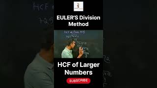 HCF by Division Method  HCF kaise nikalte hai  Eulers Division method [upl. by Aitnic]