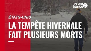 Les images de la tempête de neige géante aux ÉtatsUnis qui a fait au moins 32 morts [upl. by Lissy74]