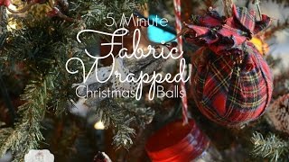 Fabric Ball Christmas Ornaments [upl. by Rehtul]