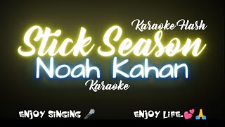 Stick Season  Noah Kahan Karaoke Lyrics [upl. by Antonius156]