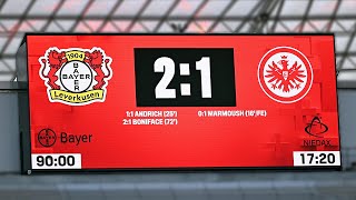 Rettet eine klare FEHLENTSCHEIDUNG Leverkusen den Sieg gegen Frankfurt [upl. by Nissensohn478]