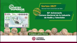 SORTEO SUPERIOR No 2827 Celebrando el 83 Aniversario de la CIRT 📺 🎙️ [upl. by Lezlie]