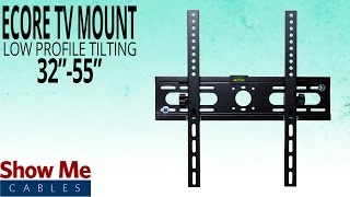 How To Hang The Ecore Low Profile TV Mount for 3255quot TVs  Install Made Easy [upl. by Courtney]