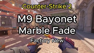 M9 BAYONET  Marble Fade 2024  Factory New FN  Skin Showcase  Animation CS2 [upl. by Alasteir]