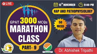 GPAT 2022  MARATHON CLASS 9  HUMAN ANTOMY PHYSIOLOGY AND PATHOPHYSIOLOGY [upl. by Temp]