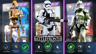 TOP 10 BEST INFANTRY ABILITY STAR CARDS Star Wars Battlefront 2 [upl. by Kennan560]