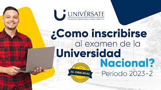 Como inscribirse al examen de la Universidad Nacional  Actualizado 20242 [upl. by Mandelbaum]