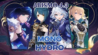 Novo Abismo da 43  Yelan Mono Hydro  Genshin Impact Spiral Abyss Gameplay [upl. by Ferwerda1]