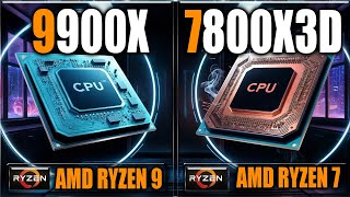 9900X vs 7800X3D – Gaming Benchmarks  Applications Tests [upl. by Erhart310]