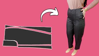 How to sew comfortable highwaisted pants in 30 minutes [upl. by Jeramie]