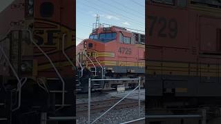 BNSF 4729 trails second on an intermodal railway railroad bnsf train [upl. by Ydisac]