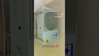 AC installation subscribe airconditioner youtuber newchannel ac ytshorts installation [upl. by Sawyer]