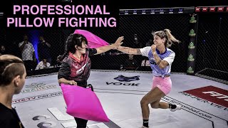 Professional Pillow Fighting  Andreca Souza vs Marina Magalhaes  SFT Highlights [upl. by Monda]