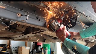 Chevy torsion bar crossmember mount replace How to [upl. by Eiblehs985]