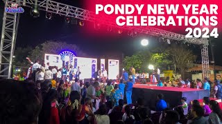 Pondy new year celebration  New year 2024  Pondicherry  Rock each [upl. by Douglas]