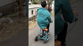 MAKES THE 49CC ENGINE TRICYCLE ITS SPEED IS EXTRAORDINARY Shorts [upl. by Parshall]