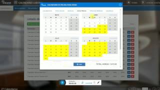 Calendario Laboral Configuración [upl. by Epuladaug]