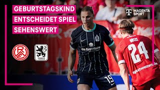 RotWeiss Essen  TSV 1860 München Highlights mit LiveKommentar  3 Liga  MAGENTA SPORT [upl. by Aliehs]